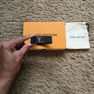 Louis Vuitton Black Monogram Bracelet
